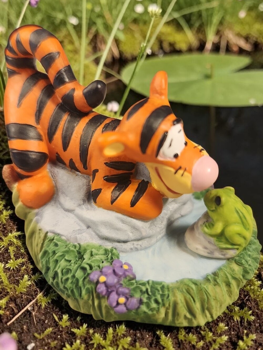 Lenox Disney Tigger & Frog Mini Figurine Winnie The Pooh Collectible